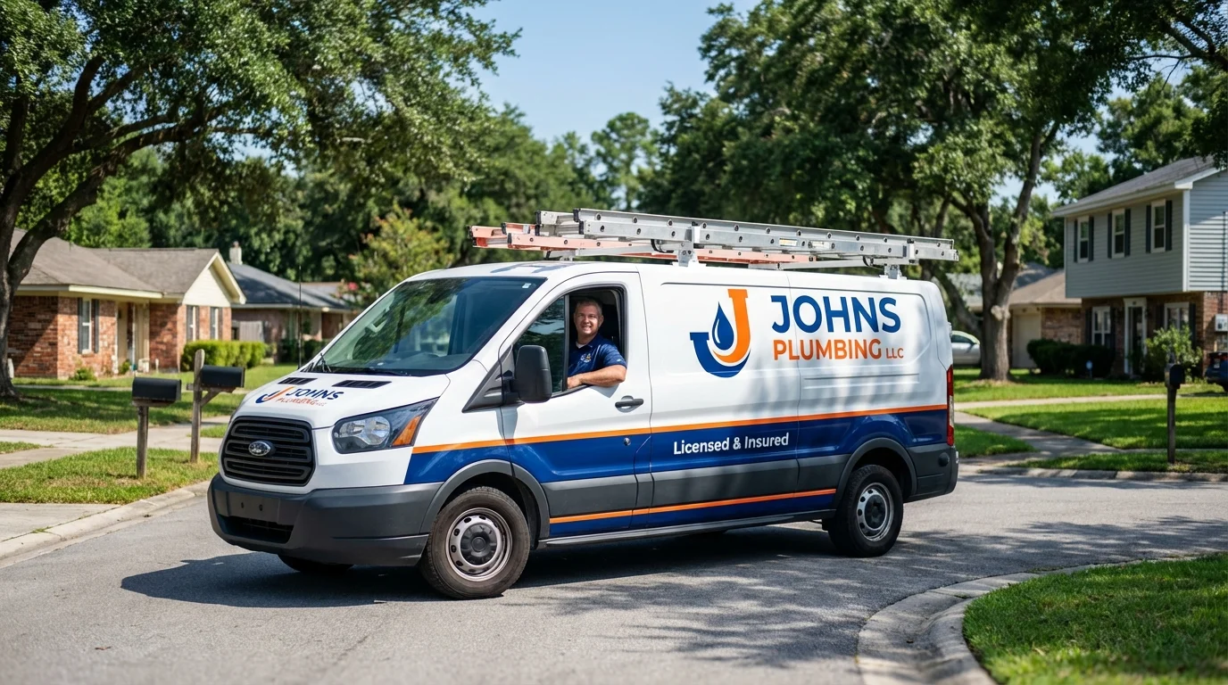 Johns Plumbing LLC service van in Maytown, PA